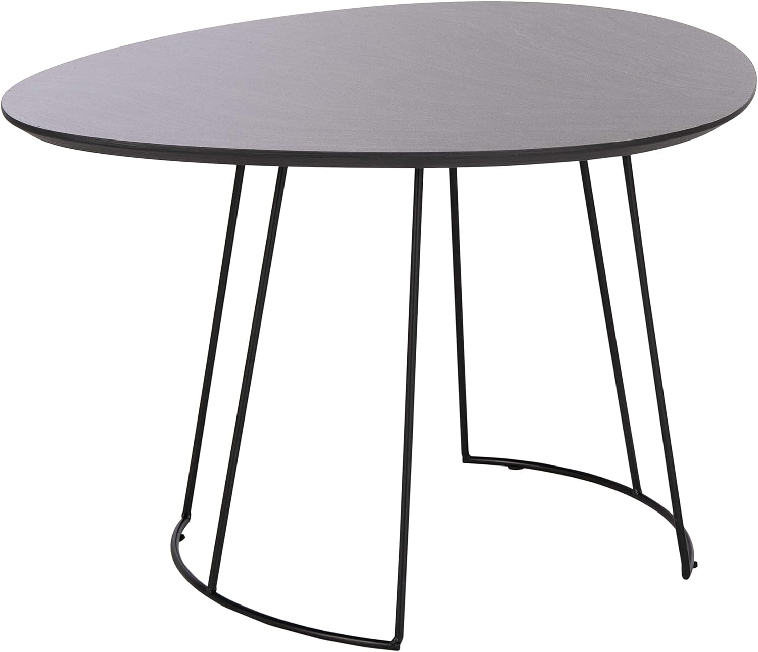 Safavieh Home Brooks Modern Faux Dark Grey Stone and Black Side Table