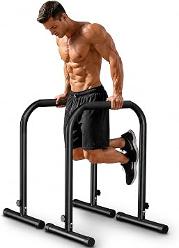 Dip Bar, Adjustable Dip Stand Parallel Exercise Bars for Home Gym