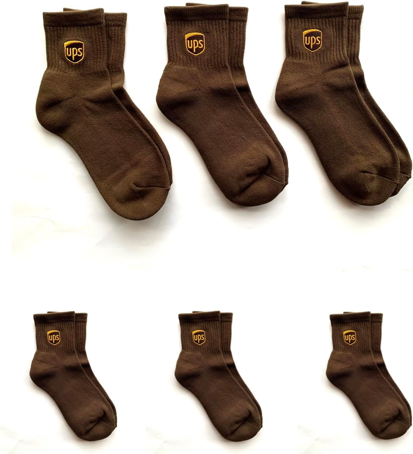 United Parcel Service Brown UPS Ankle Socks (Men's Medium (8-10))