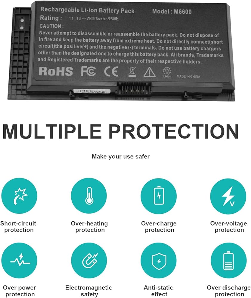 Amazon.com: Futurebatt New M6600 Laptop Battery for Dell Precision