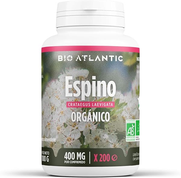 Bio Atlantic Espino Blanco 1200mg 200 tabletas