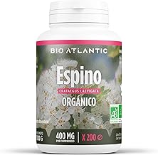 ✿ Organic Hawthorn - 1200 mg per daily dose - 200 tablets - High Concentration, Saving, Premium and Vegetable Format