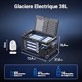 AAOBOSI Drawer Refrigerator 31L Campervan Fridge with APP Control, 12V Freezer -20°C to 20°C, Car Fridge for Travel, Camping, Road Trips, Truck, Van, SUV - 2