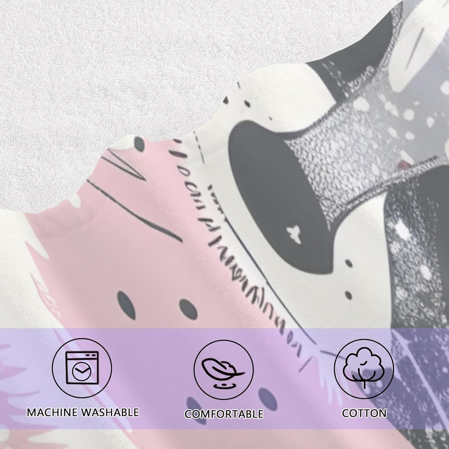 Hand Towels Premium Soft and Highly Absorbent Raccoon Vector Diagram 2 Pcs Towels for Bathroom Set 100% Cotton Decorative Face Towels