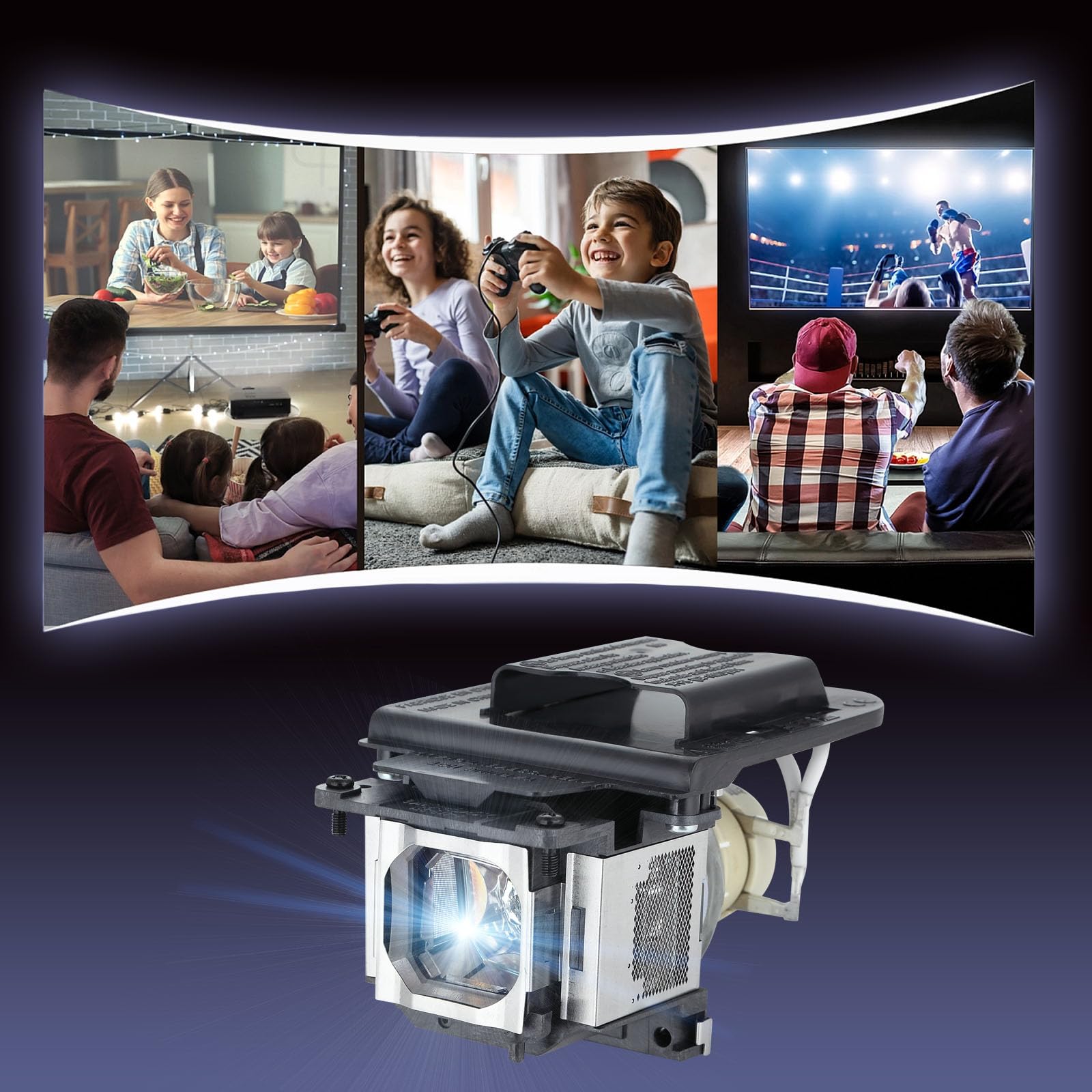 Lampe de Vidéoprojecteur pour Sony LMP-E220 VPL-SW630 VPL-SX630 VPL-SW620 VPL-SW620C VPL-SW630C VPL-SW630M VPL-SW631CM VPL-SW631C VPL-SW631M VPL-SW631 VPL-SW635C VPL-SW636C VPL-SX631 LMPE220