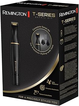 Remington Rasoio Elettrico Multiuso G3 - Rifinitore Viso, Taglia Peli Naso E Orecchie, Regolabarba - 6 Testine-pettini, Funzionamento A Batteria, Regolabarba, Sopracciglia, Lame Autoaffilanti, PG3000 - Foto 12