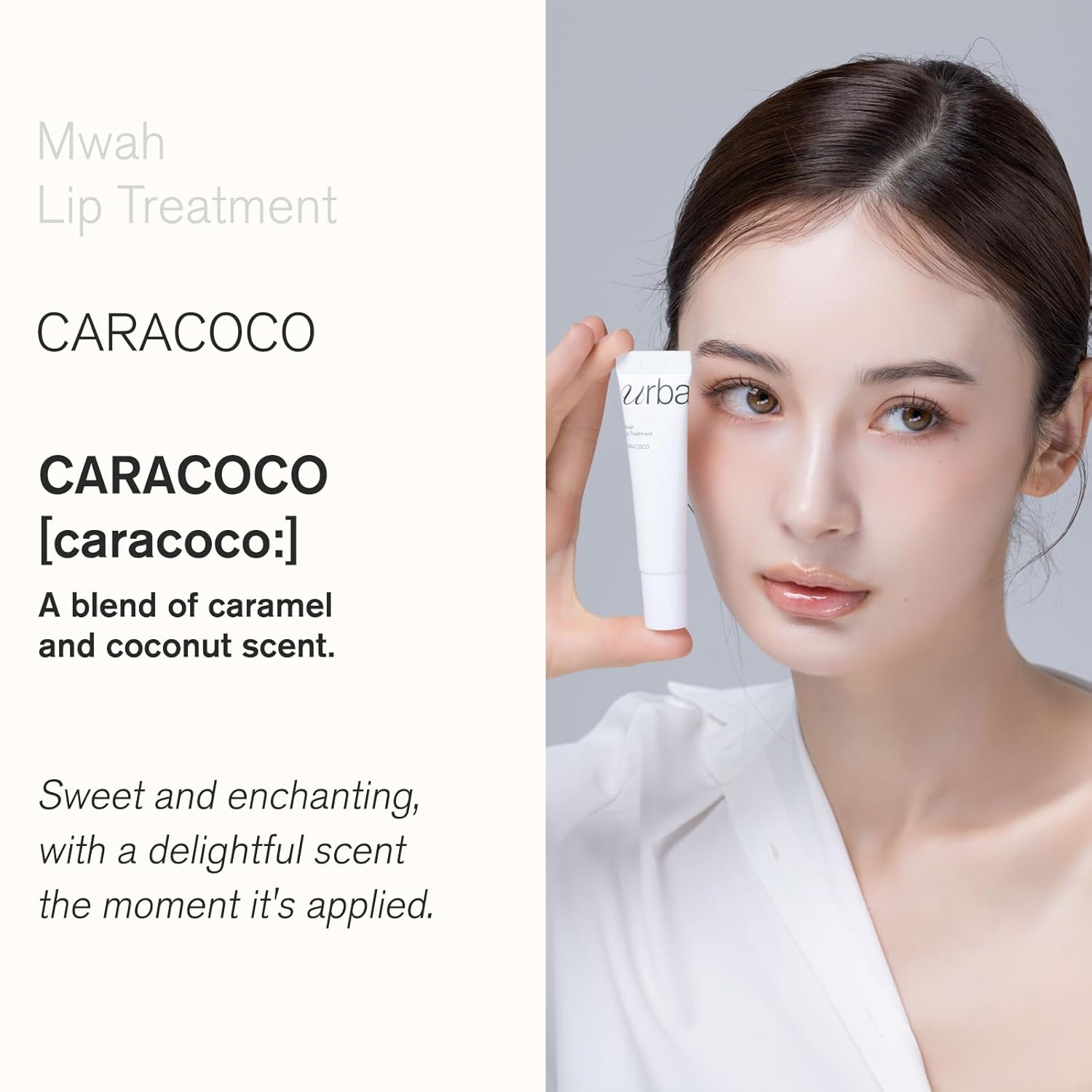 Urbanand Mwah Lip Treatment CARACOCO, Vegan Korean Glossy Lip Balm, Shea Butter, Peptide, Glowy, Lightweight, Moisturize, for Dry, Chapped Lips (13g / 0.45 oz.) - Image 7