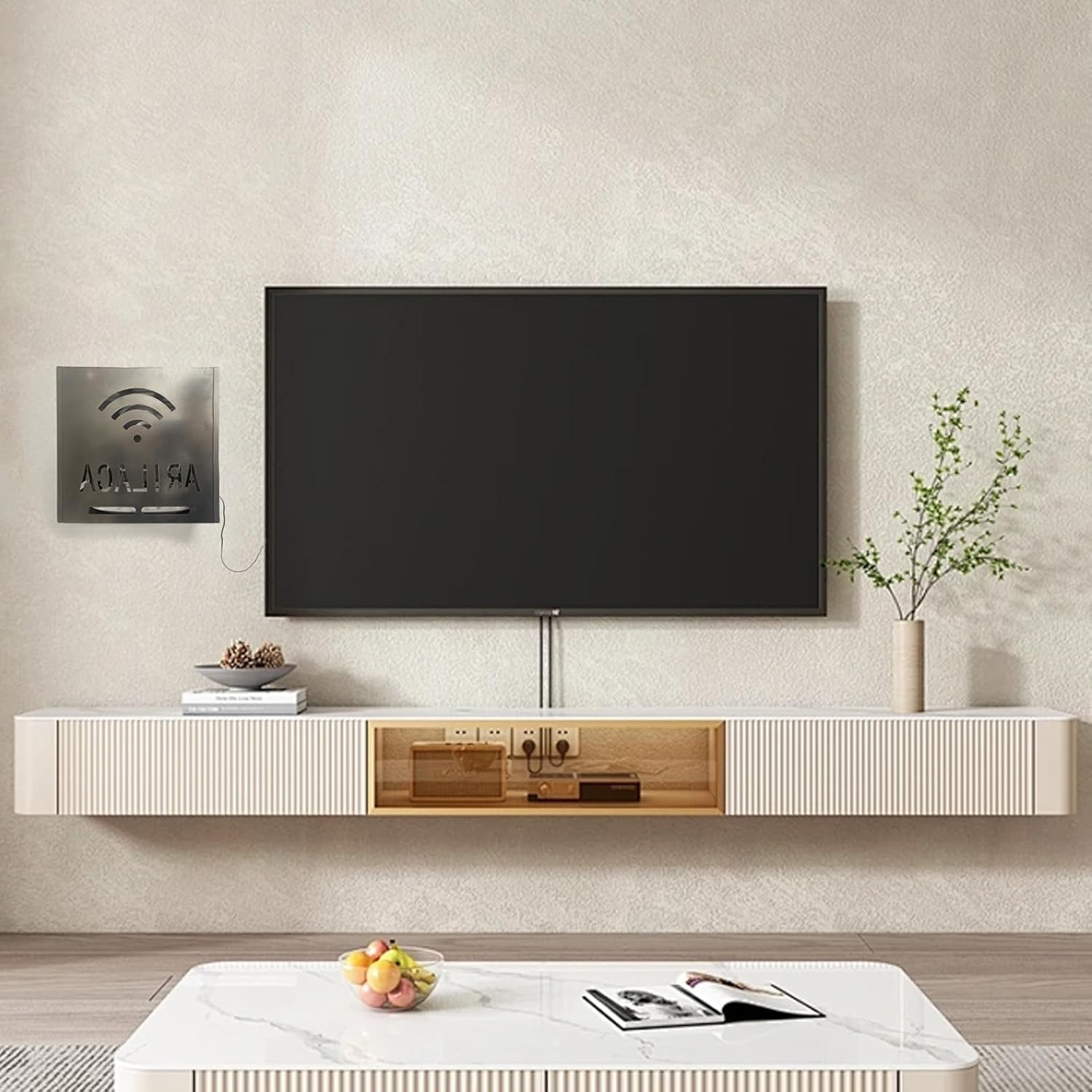 Large WiFi Router Cover Shielding Modem Shelf WiFi Router Box Hider E mf Faraday Cage E Mf Blocker for Home W iFi R outer Storage Cabinet