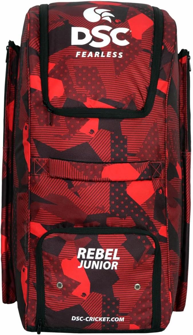 DSC Rebel Junior Duffle Kit Bag, Red Black 29 x 13 x 13 inches
