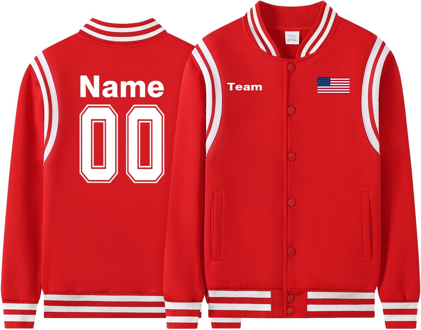 Custom Baseball Jacket for Varsity/Men/Women - Personalized Youth Letterman Bomber Jacket Slim Fit with Name Number Logo