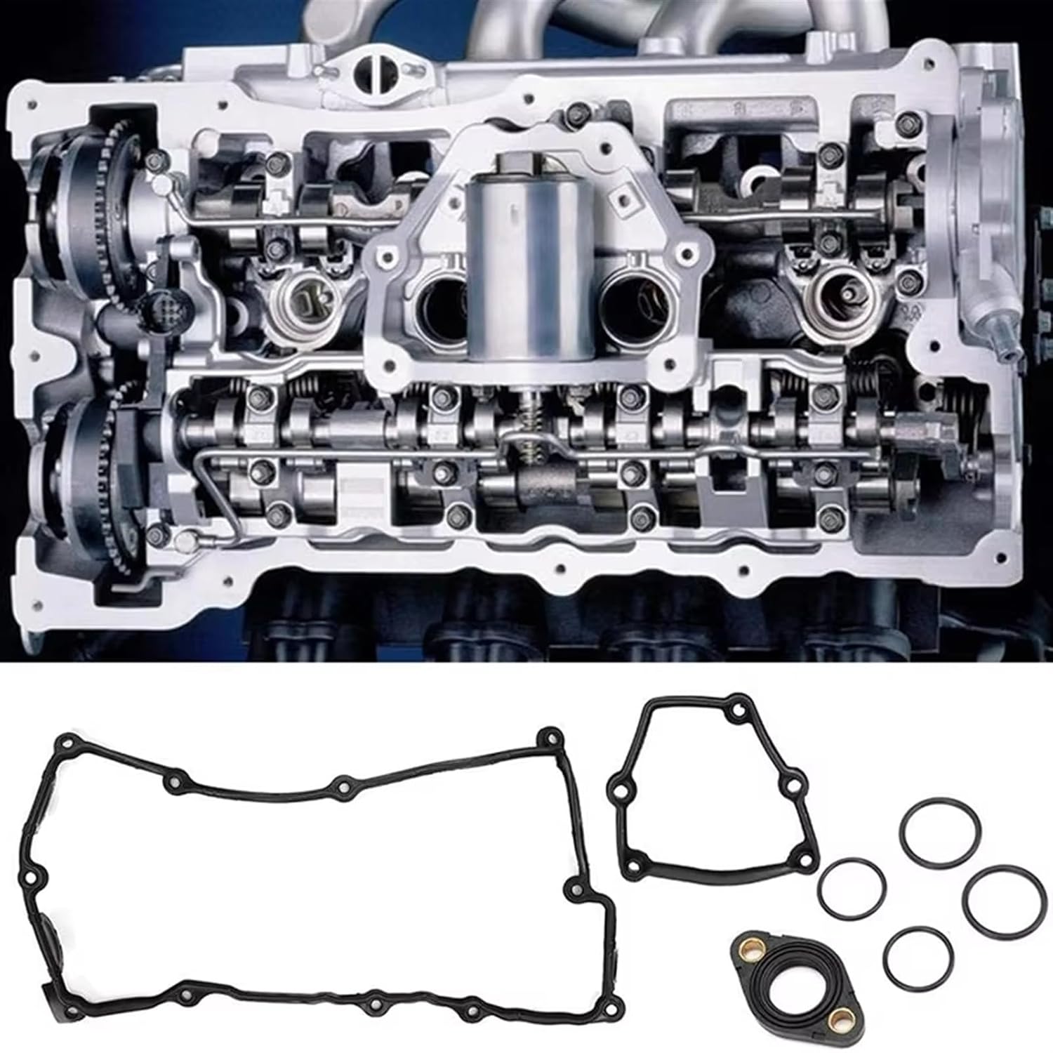 Car Engine Valve Seals for BMW for E87 120I E46 318I E90 320I X3 N46 N42 11120032224 11120028033 Car Engine Cylinder Head Valve Cover Gasket