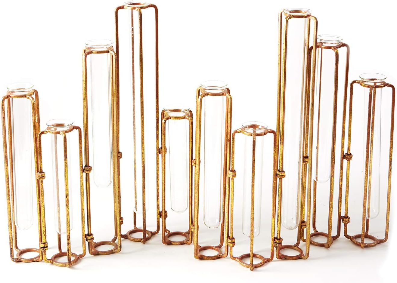 Tozai Home Lavoisier Hinged Flower Vases,Set of 10