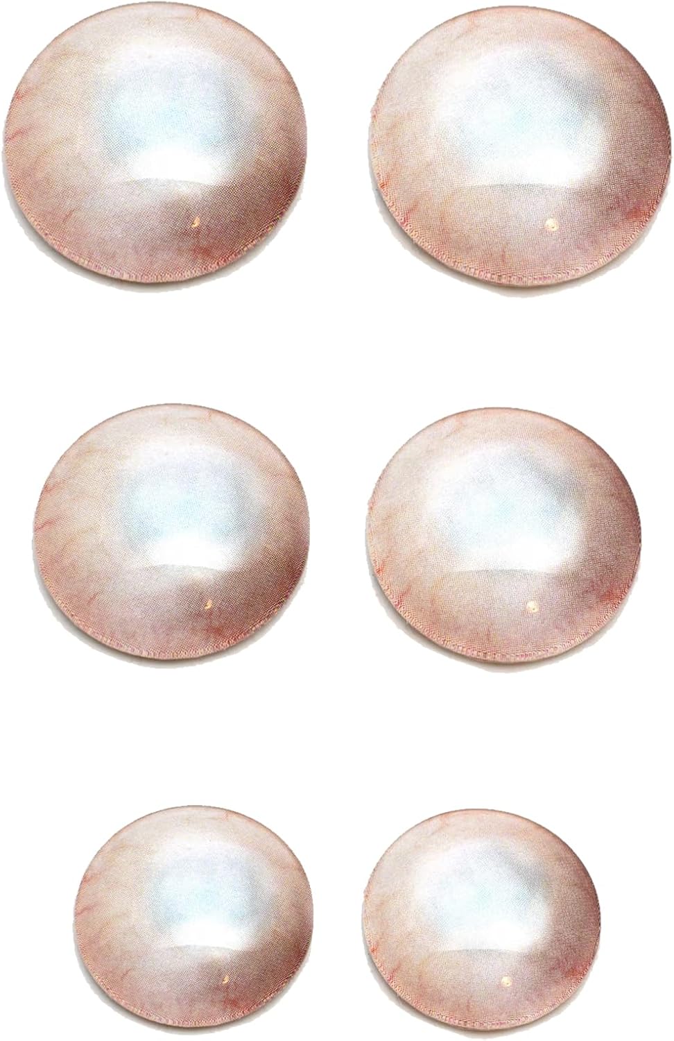 Clouded Blind Bloodshot Zombie Horror Glass Eyes Bundle Small Meduim or Large sizes 6mm to 30mm Jewelry Cabochons Art Taxidermy Domed image 3