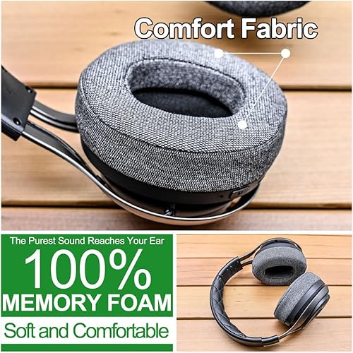 Miniatura 7 de Almohadillas de repuesto compatibles con auriculares LS35X LS50X LS31 LS41 de LTYIVABHTTW I mejoraron la durabilidad y el sonido (tela gris cómoda)