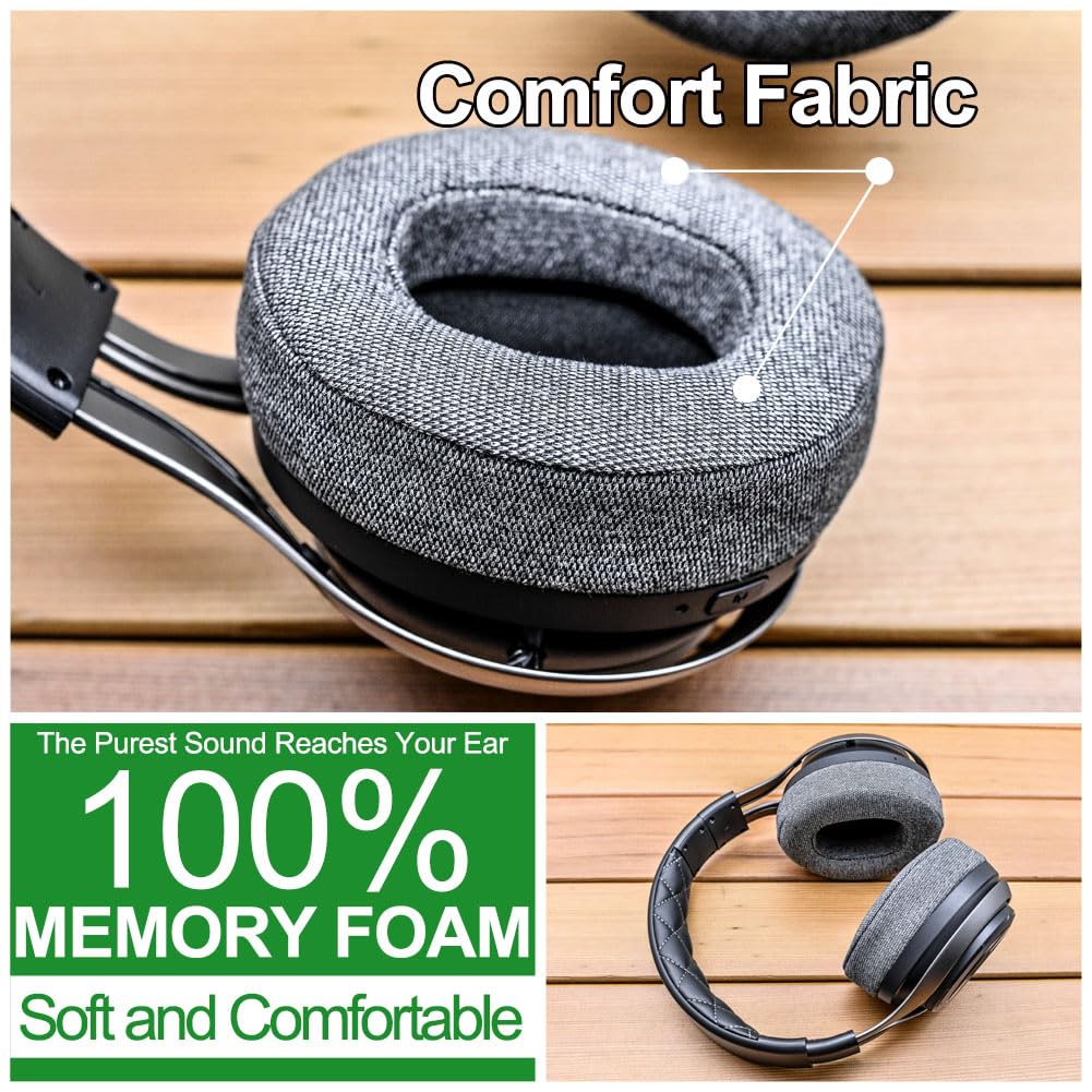 Almohadillas de repuesto compatibles con auriculares LS35X LS50X LS31 LS41 de LTYIVABHTTW I Mejora la durabilidad y el sonido (tela gris cómoda)
