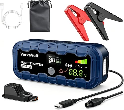 Arrancador de Baterias de Coche 𝟭𝟰.𝟴𝗩 - 𝟭𝟬𝟬𝟬𝟬𝗔 Jump Starter