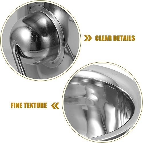 Miniatura 7 de DOITOOL Macetas de cámara para adultos, cubo de orinal, de acero inoxidable, portátil, para niños mayores, cubo de orina, escupitón, de metal, con