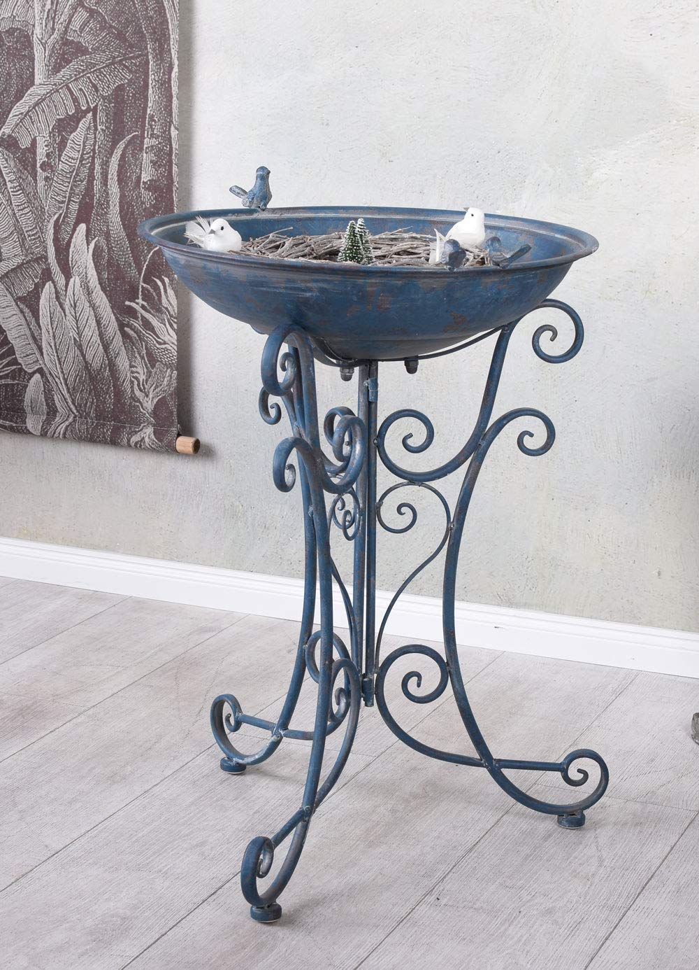 Palazzo aja256 - Bebedero para pájaros (73 cm), diseño rústico