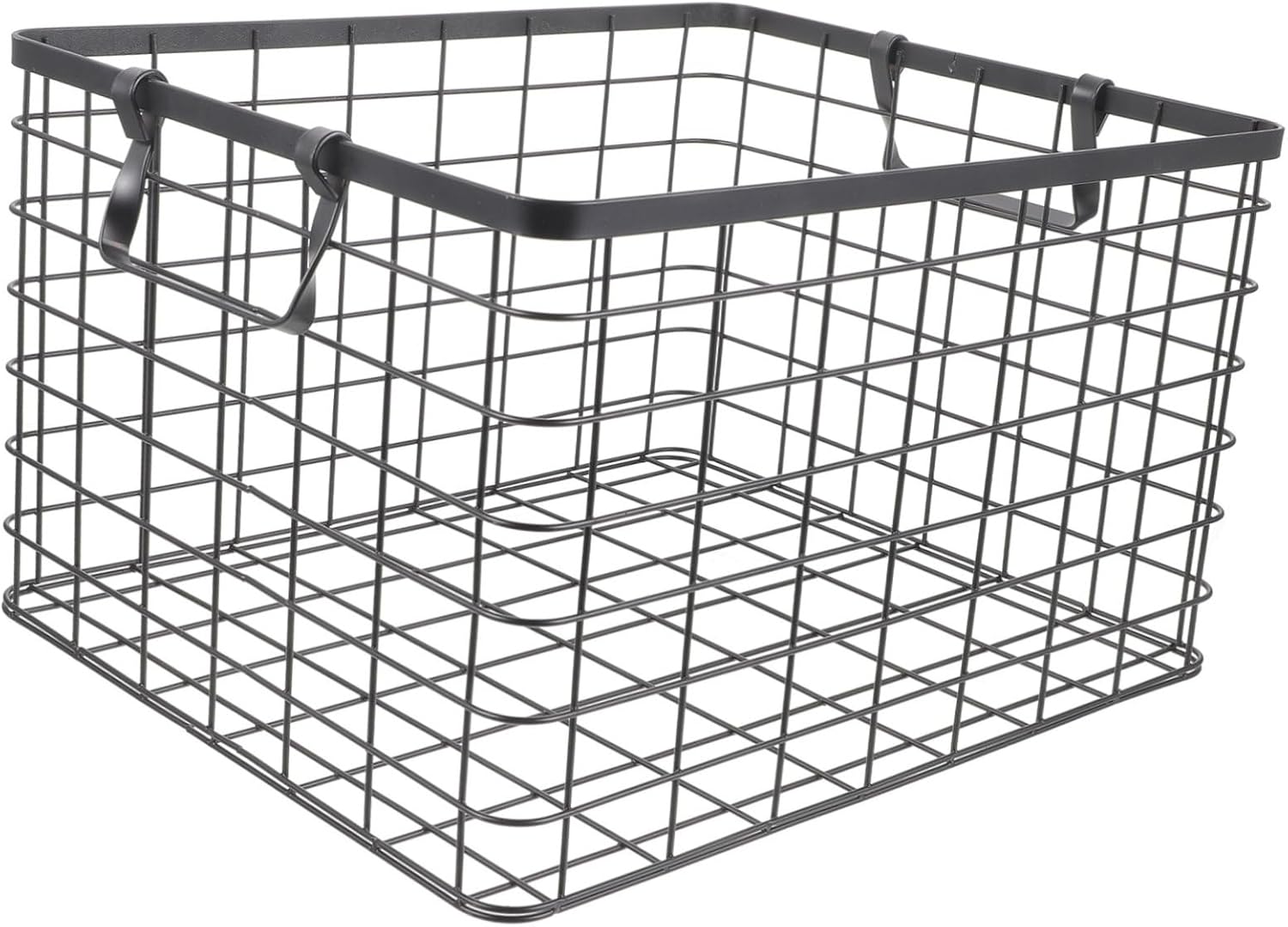 Firewood Holder Organizer Wrought Iron Storage Basket Large Capacity Log Carrier for Camping