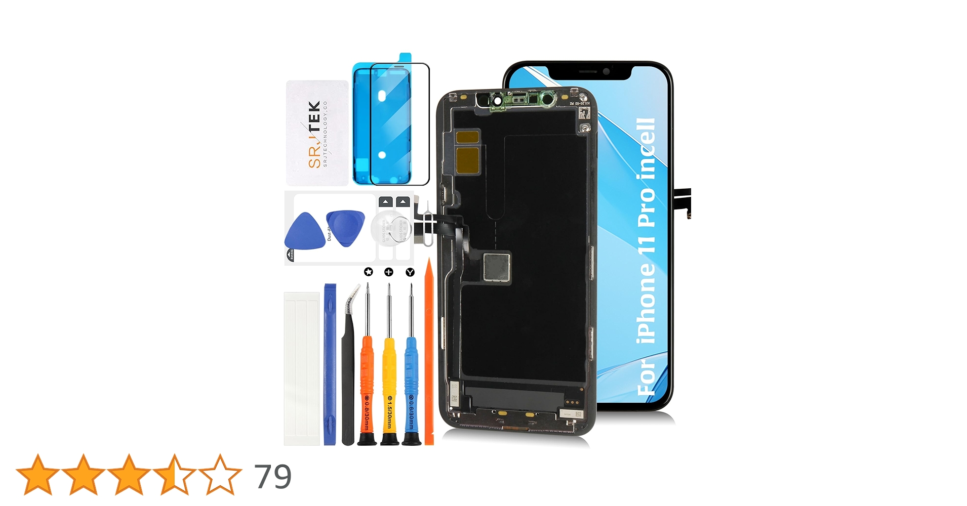 Amazon.co.jp: SRJTEK For iphone 11 Pro 液晶パネル 画面交換修理用