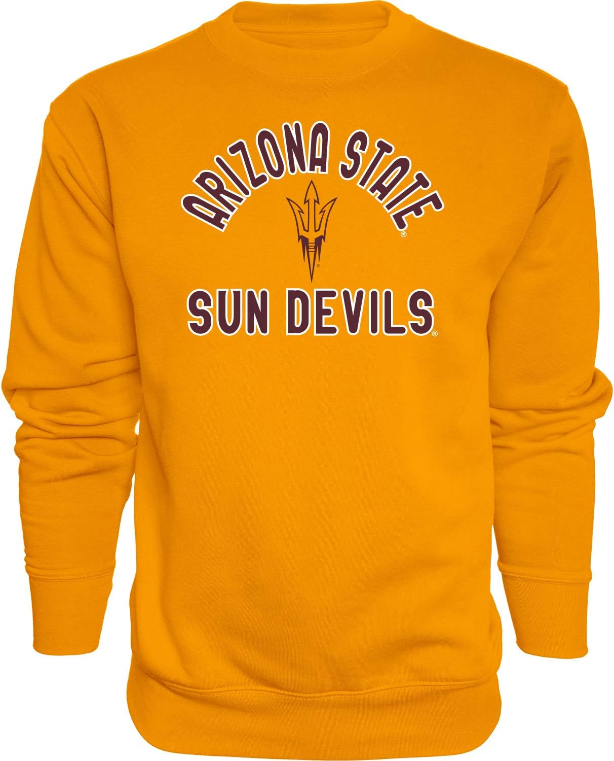 Blue 84 Men's Crewneck Sweatshirt Line Up Team Color, Crimson, Large