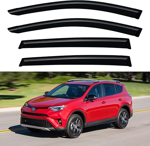 Miniatura 631 de Visores protectores de lluvia para ventana, deflectores de viento de canal exterior para camioneta de cabina sencilla, 2