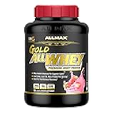 ALLMAX Nutrition - Gold ALLWHEY Protein Powder, Whey Protein Blend for Strength and Muscle Gains, Post Workout Recovery, Gluten Free, 24 Grams of Protein, Strawberry, 5 Pound