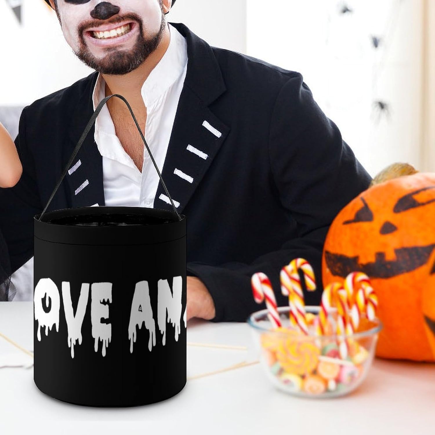 I Love Anal Halloween Treat Bag Reusable Candy Basket Tote Goody Bags Gift Party