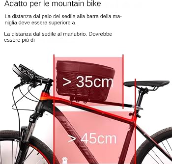 Cestino Da Manubrio Per Bici Per Cani - Trasportino Staccabile E Pieghevole, Impermeabile, Per Animali Piccoli