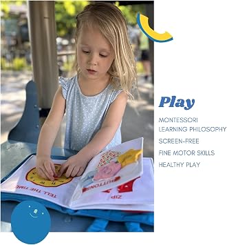 BAVY My Quiet Book - Toddler Travel Car Plane Airplane - All Parts Attached - Activity Montessori Board Book, Travel Toys for Toddlers 1-3, Gifts for 1 2 3 4 Year Old Girl, Birthday Gifts Toys Age 2-4