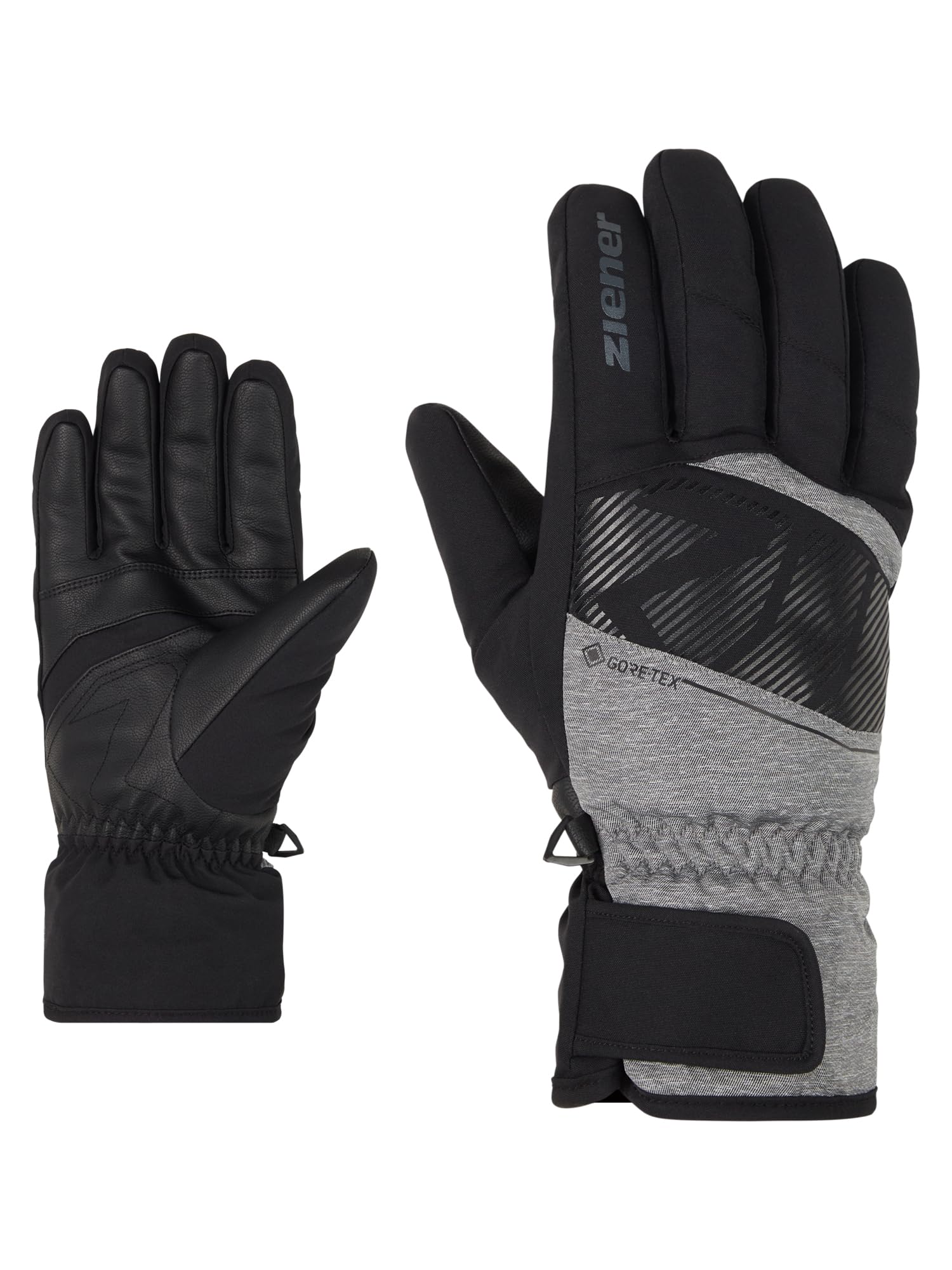 Ziener Adult Galibo Ski Gloves/Winter Sports | Gore-Tex, Warm, Breathable, Dark Melange, 10.5