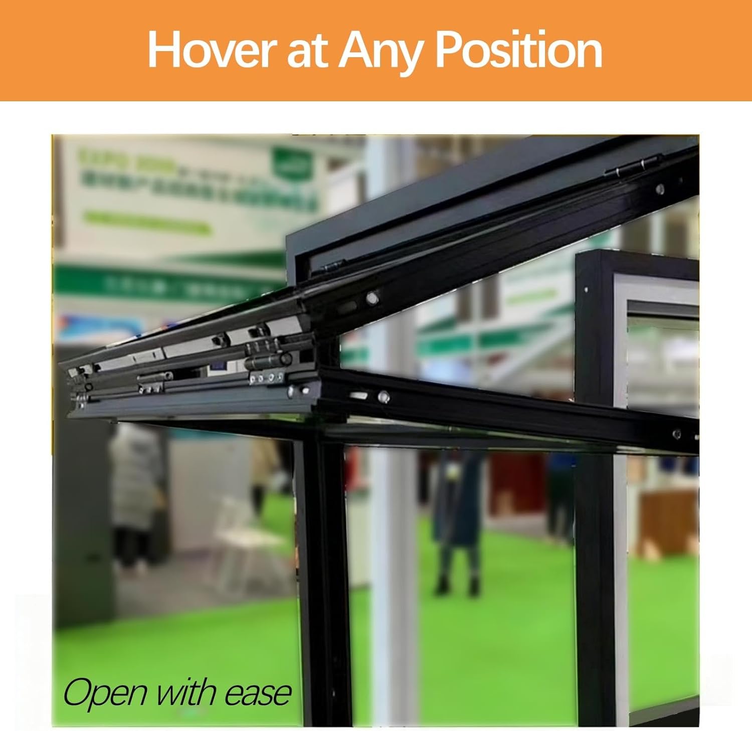 Folding Sliding Aluminum Frame Concession Window Lockable Double Hung Folding Service Window Customizable Mobile Home Windows Double Hung Window for Food Truck, Coffee Shop, Vending(White,36x16in)