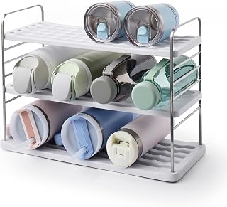 UpSpace 12 Water Bottle Organizer, Adjustable Tumbler Cabinet Rack