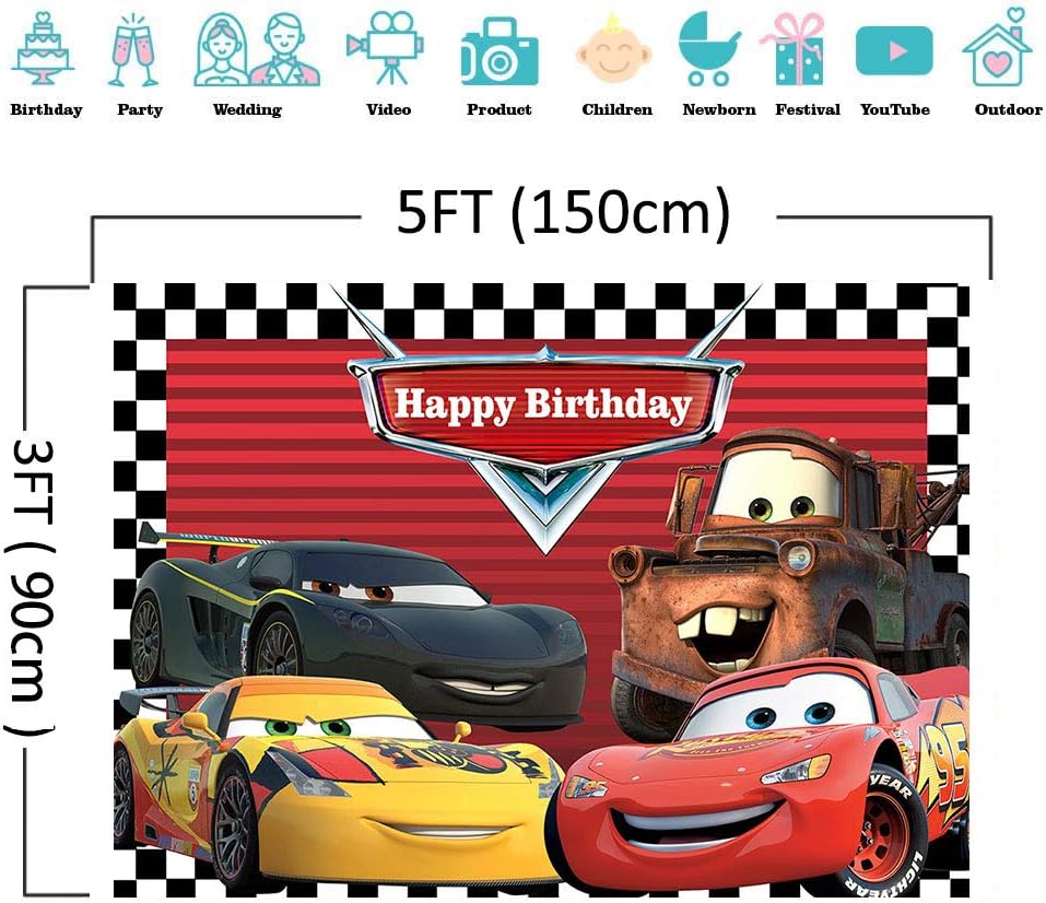 Best Red Cars Backdrop for Children Boys Birthday Party Supplies Vinyl Checkered Flag Racing Car Story Photo Background Banner Baby Show Photo Booth Studio Props Cake Table Decor 5x3ft Discount Red Cars Backdrop for Children Boys Birthday Party Supplies Vinyl Checkered Flag Racing Car Story Photo Background Banner Baby Show Photo Booth Studio Props Cake Table Decor 5x3ft