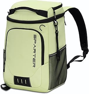 SPARTER Backpack Cooler Insulated Leak Proof 33/49 Cans, 2 Insulated Compartments Thermal Bag, Portable Lightweight Beach Travel Camping Lunch Backpack for Men and Women