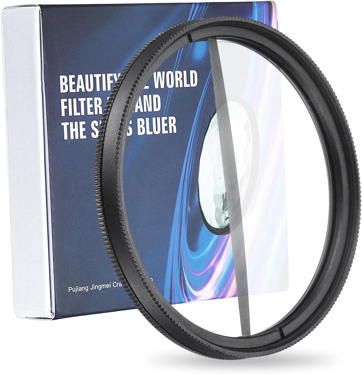 PATIKIL 58 mm Split Diopter Filter, Prism Split Diopter Lens Half Blur Effects Filters Foreground Blur Lens with Cleaning Cloth for DSLR Accessory, Black