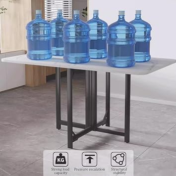 Folding Dining Table Saving Folding Dining Table, Extendable Drop Leaf Tables With Metal Frame, Multifunction Expandable Tables for Work, for Kitchen Home Party(Color2,120cm/47.24in)