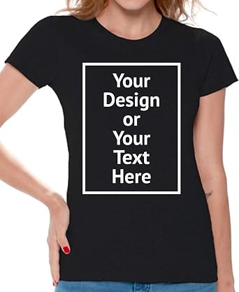 Awkward Styles Personalized Shirt Women DIY Your Own Photo or Text Custom T-Shirt Front/Back Print