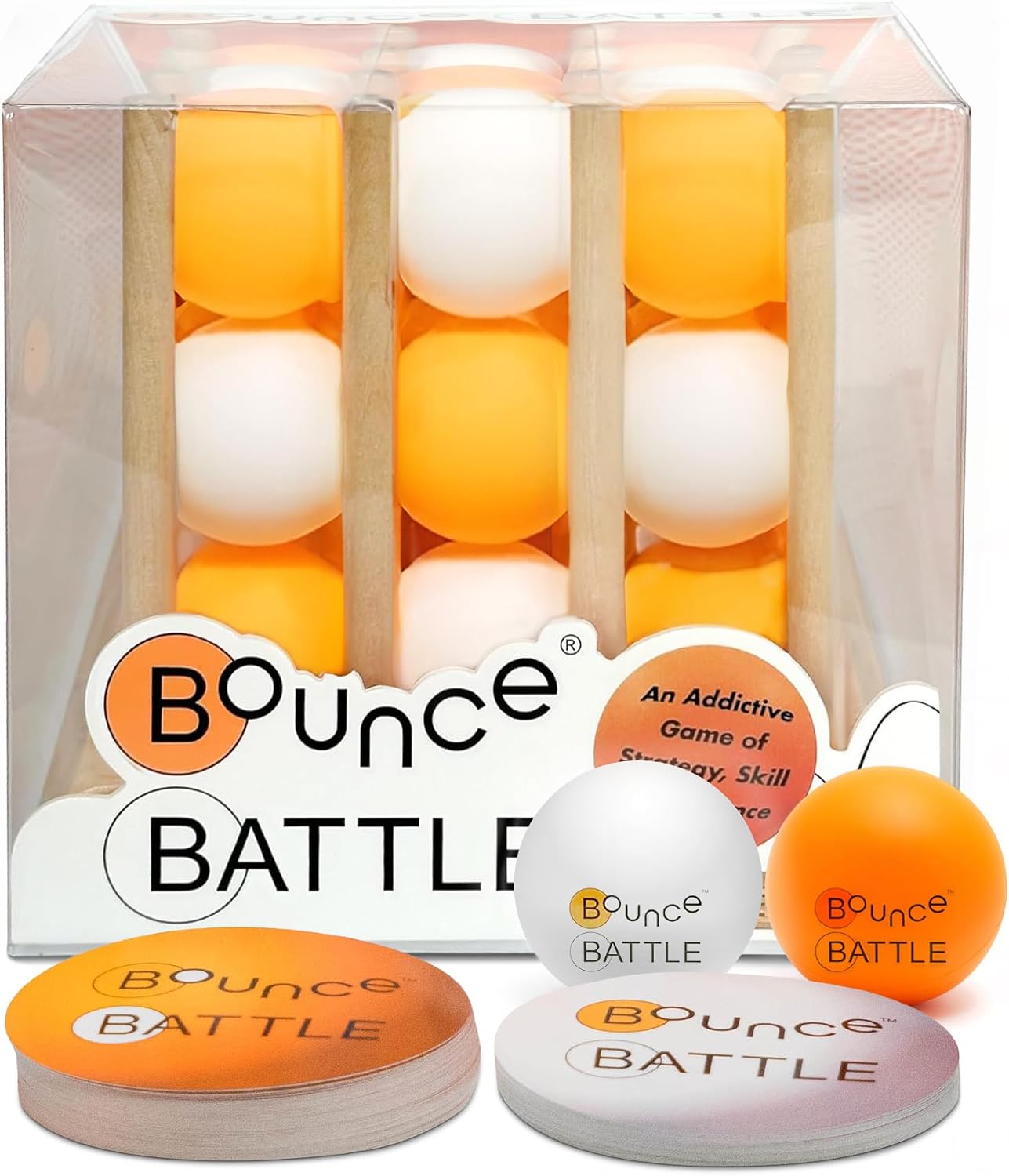 Bounce Battle + 70 Battle Cards + 8 Replacement Balls