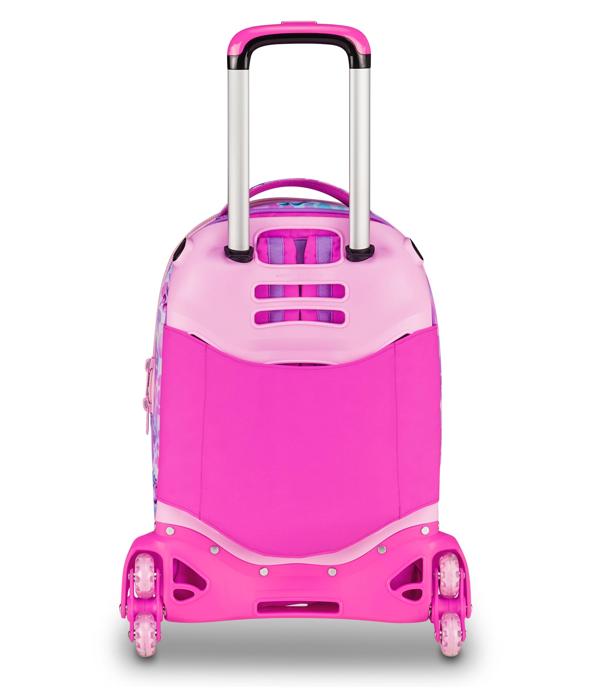 SJ GANG STYLE JAM GANG Trolley Jack 8 ruote GLOWCAT, Rosa, 34L, Scomponibile, Crossover System, 3 in 1, Spallacci a scomparsa, Tasca portaborraccia, Barra regolabile, Scuola elementare, Bambina