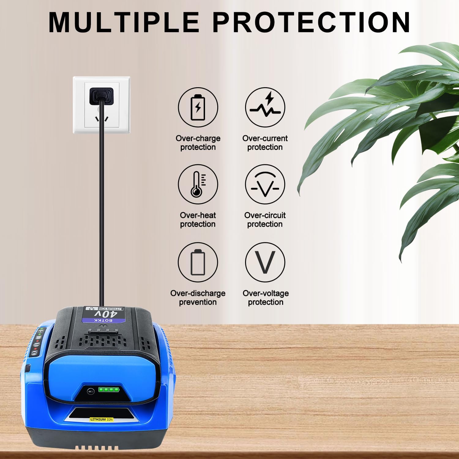 Premium 6.5Ah Replacement for Kobalt 40V Battery Compatible with Kobalt 40V Max Battery KB440-06 KB-540-06 ‎KB240-06 KB2540C-06 KB640-03