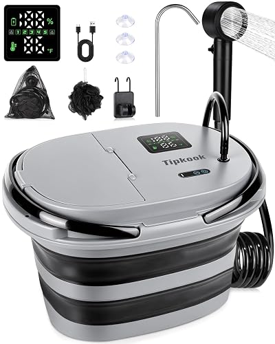 Integrated Camping Shower 20L Foldable Bucket Camp Showers product photo (Camp Showers) — ScooterReviewPro review