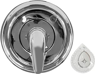 Danco 10001 Trim Kit, for Use with Moen Tub and Shower Faucets, Plastic, Chrome Plated, Single-Handle Valve
