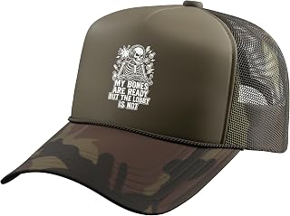 PC Gaming Lover Video Game Player Console Skeleton Gamer Trucker Hat with Adjustable Mesh Back