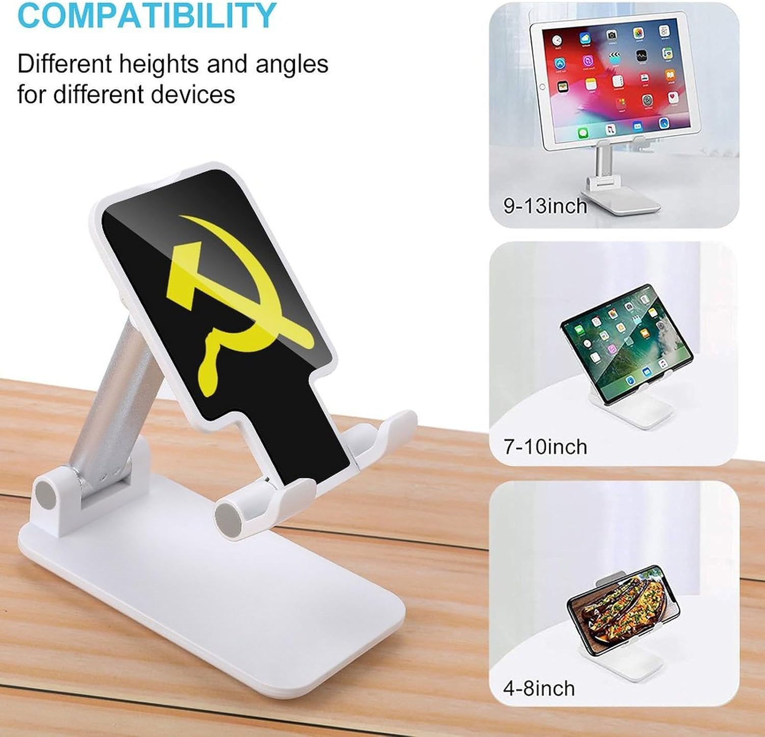 Sickle Flag Novelty Cell Phone Stand Lightweight Phones Holder image 3