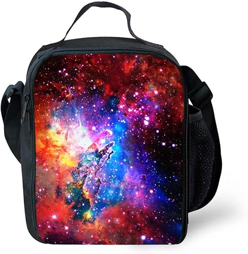 Miniatura 7 de CAIWEI Bolsa de almuerzo Galaxy con aislamiento térmico (cielo estrellado 3)