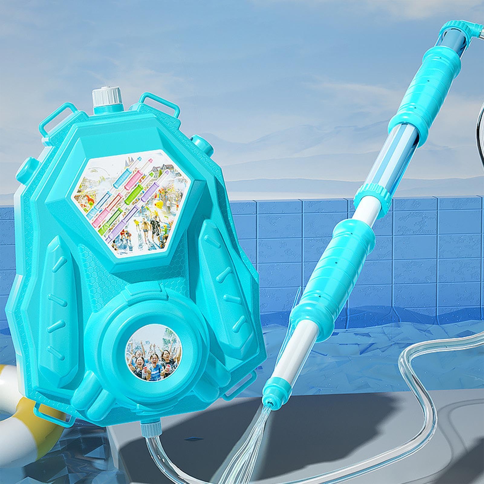 Giochi per piscine d'acqua,Giochi acquatici per zaini,Giochi d'acqua per | esterni estraibili a tenuta stagna Iniettore di giochi d'acqua | Giocattolo creativo estivo all'aperto Giocattoli per spruzzi