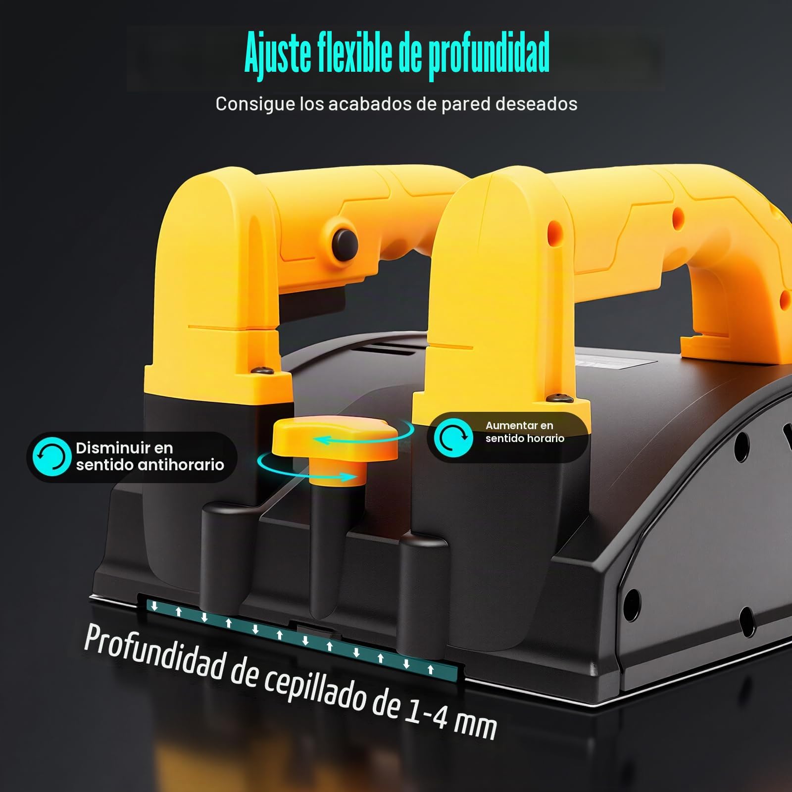 1200W Máquina de tallado de pared eléctrica Portátil Máquina de tallado de rodillos Hoja de poder Pala Máquina de pared, Fresadora de renovación Amoladora Fresadora de yeso Fresadora de muro Fresadora