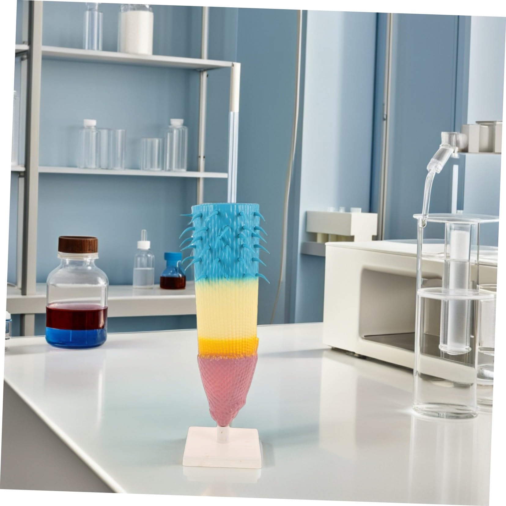 BESPORTBLE Radice Mais Realistico per Laboratori Biologia Sezione Longitudinale Anatomia Vegetale Strumento Didattico Resistente per Studenti e Insegnanti