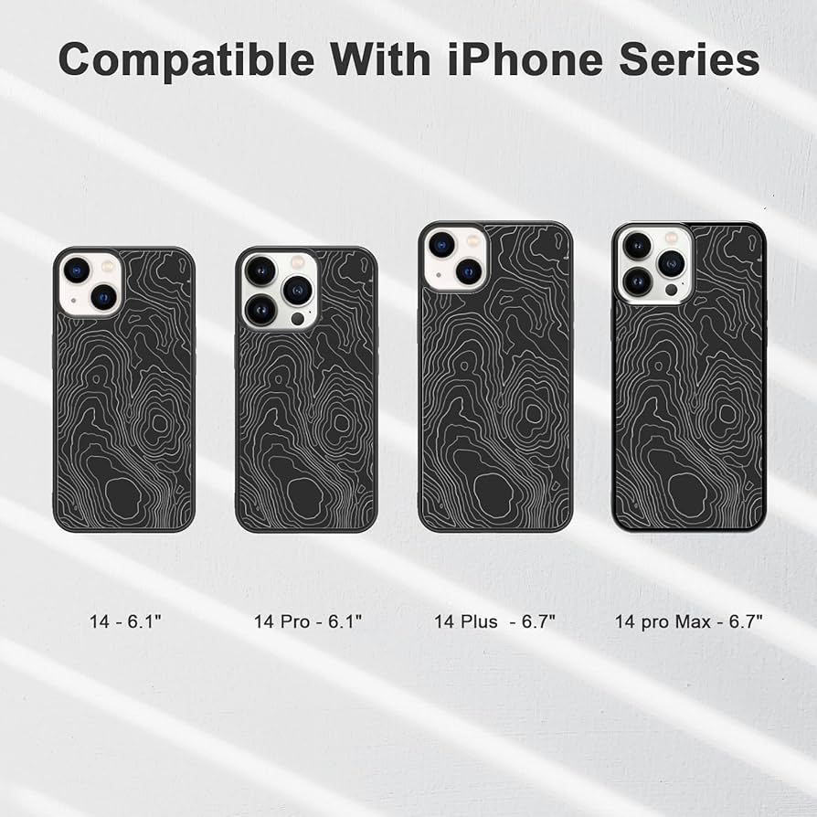 Amazon.com: Aesthetic Topographic Map Phone Case Compatible with